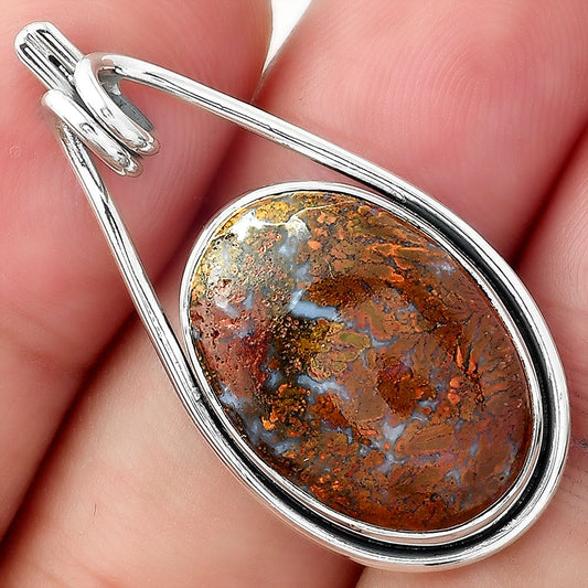 Natural Red Moss Agate Pendant P-1590 SDP156983