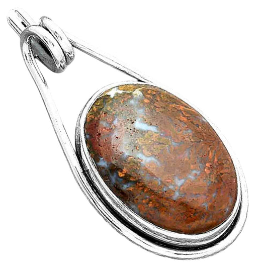 Natural Red Moss Agate Pendant P-1590 SDP156983