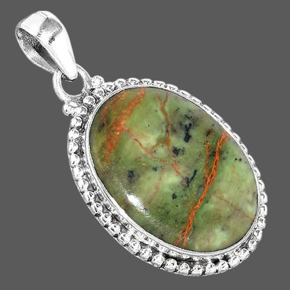 Natural Turkish Rainforest Chrysocolla Pendant P-1052 SDP157006
