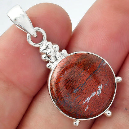 Natural Red Moss Agate Pendant P-1357 SDP157017