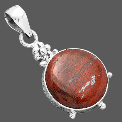 Natural Red Moss Agate Pendant P-1357 SDP157017