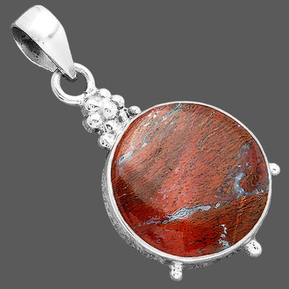 Natural Red Moss Agate Pendant P-1357 SDP157018