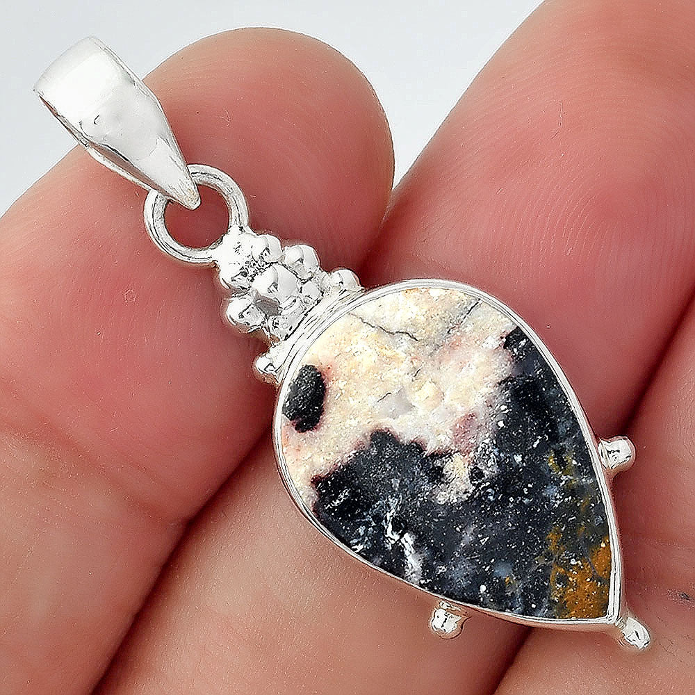 Natural Indian Blanket Jasper Pendant P-1357 SDP157019