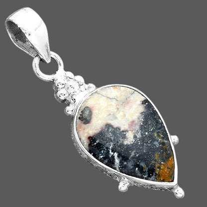 Natural Indian Blanket Jasper Pendant P-1357 SDP157019