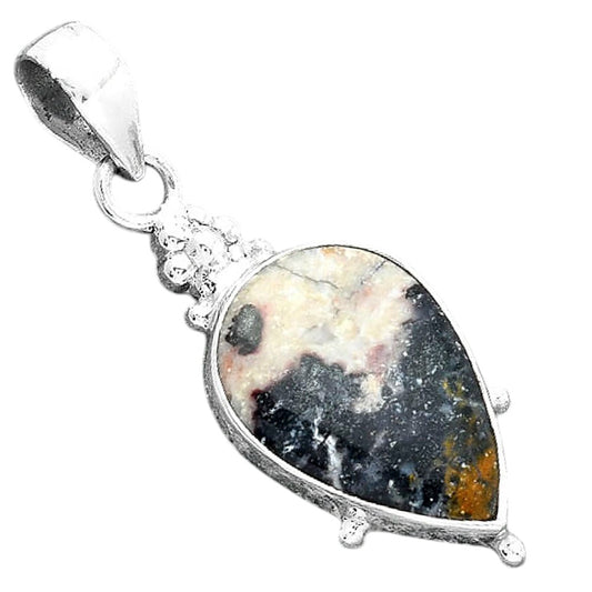 Natural Indian Blanket Jasper Pendant P-1357 SDP157019