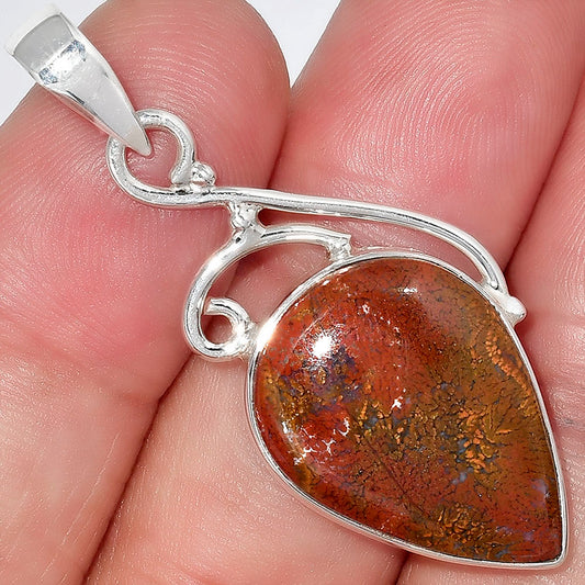 Natural Red Moss Agate Pendant P-1352 SDP157032