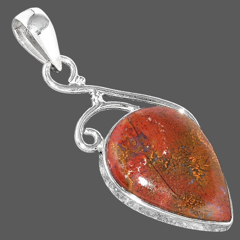 Natural Red Moss Agate Pendant P-1352 SDP157032