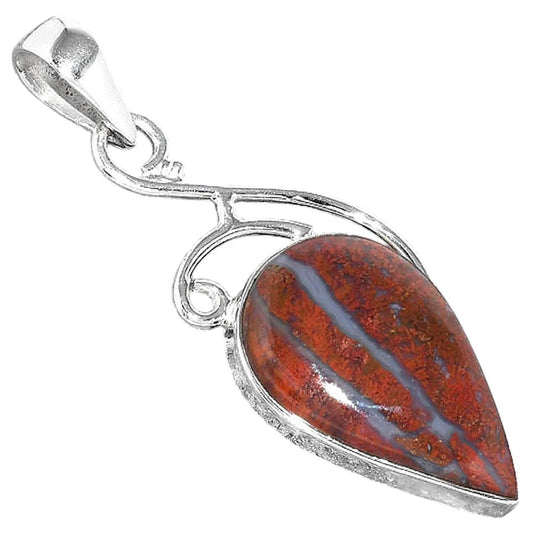 Natural Red Moss Agate Pendant P-1352 SDP157034