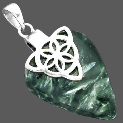 Natural Russian Seraphinite Pendant P-1348 SDP157041