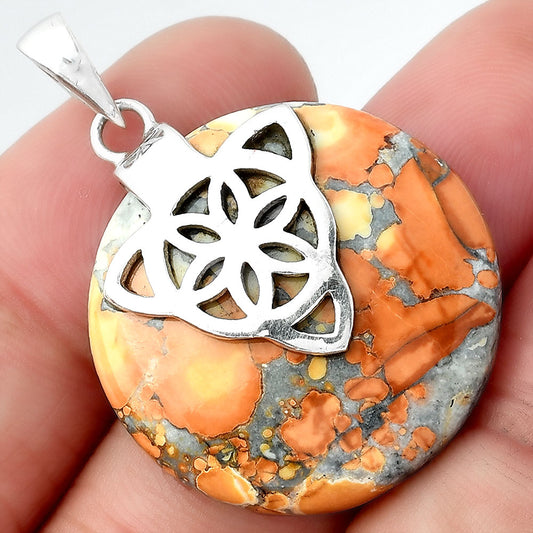 Natural Maligano Jasper - Indonesia Pendant P-1348 SDP157042