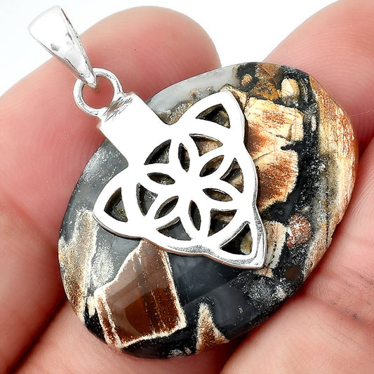 Natural Tabu Jasper Pendant P-1348 SDP157043