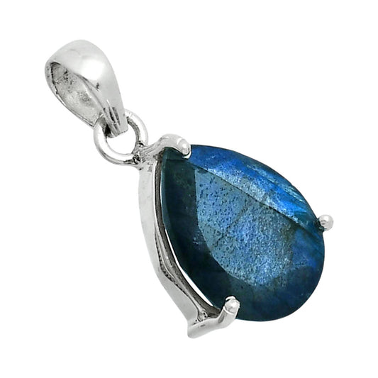 Faceted Blue Labradorite - Madagascar Pendant P-1013 SDP157050
