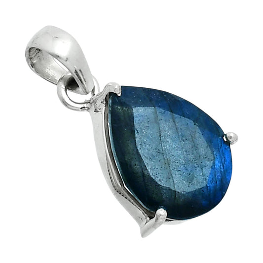 Faceted Blue Labradorite - Madagascar Pendant P-1013 SDP157051
