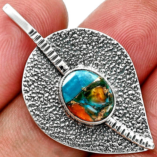 Spiny Oyster Turquoise - Arizona Pendant P-1218 SDP157402