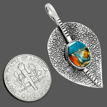 Spiny Oyster Turquoise - Arizona Pendant P-1218 SDP157402