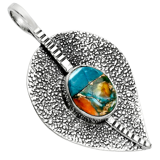 Spiny Oyster Turquoise - Arizona Pendant P-1218 SDP157402