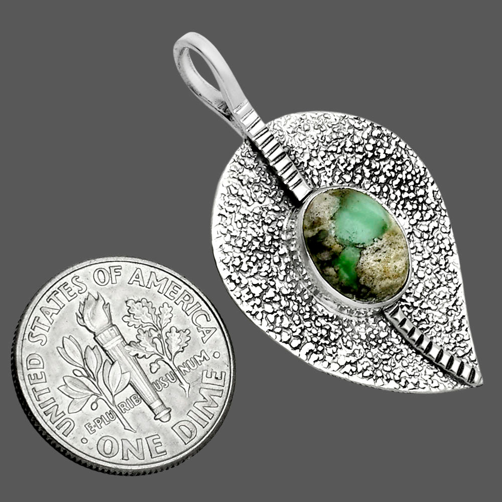 Natural Utah Variscite Pendant P-1218 SDP157406