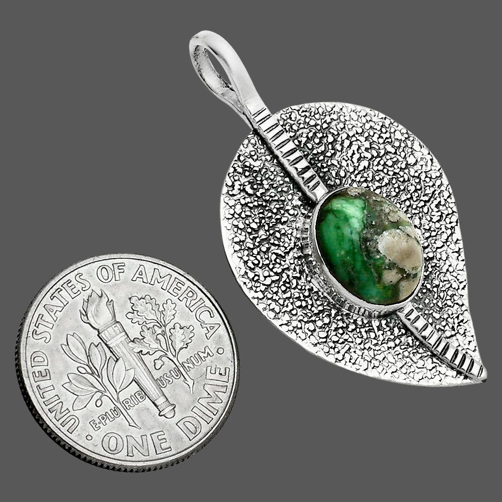 Natural Utah Variscite Pendant P-1218 SDP157410