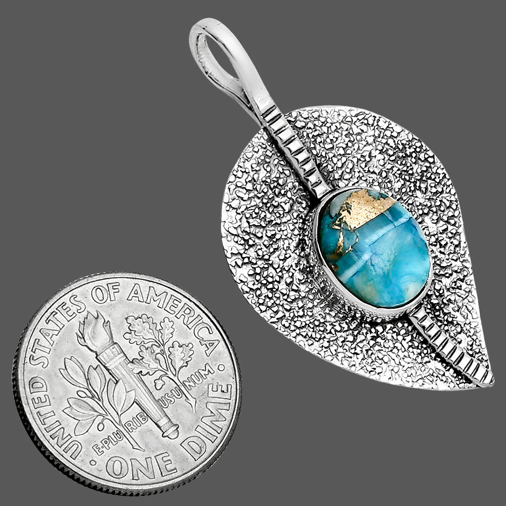 Spiny Oyster Turquoise - Arizona Pendant P-1218 SDP157417
