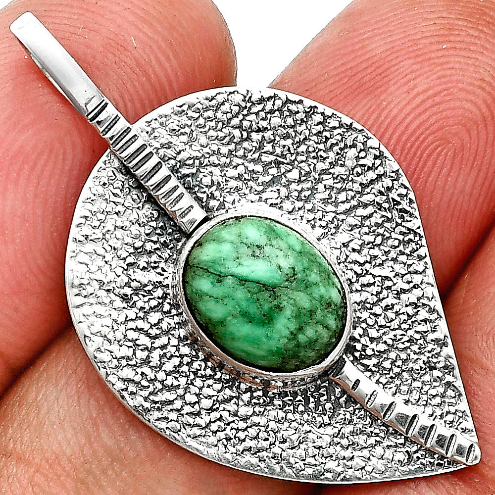 Natural Utah Variscite Pendant P-1218 SDP157419