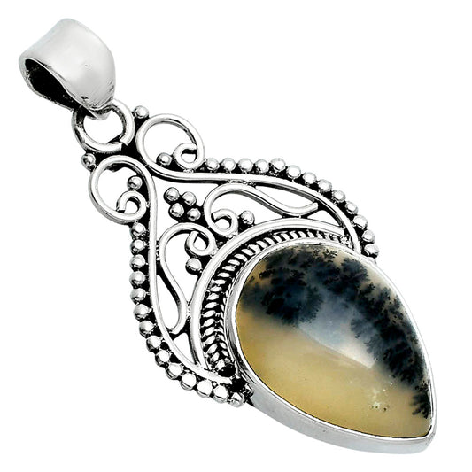 Natural Robinson Ranch Plume Agate Pendant P-1541 SDP157513