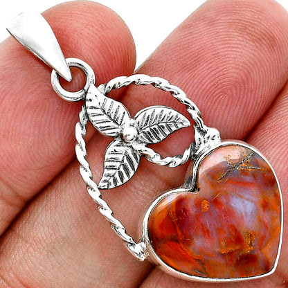 Natural Red Moss Agate Pendant P-1688 SDP157516