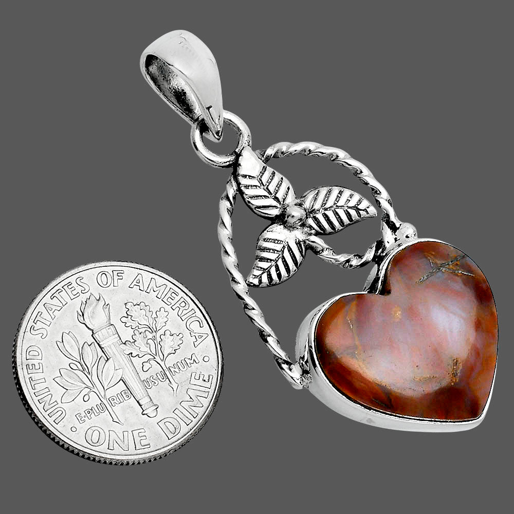 Natural Red Moss Agate Pendant P-1688 SDP157516