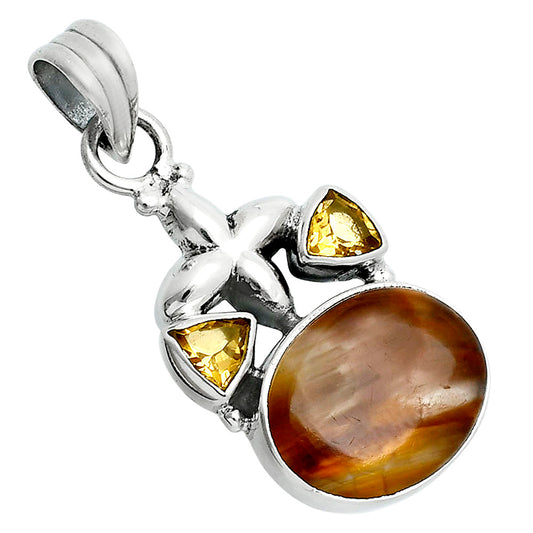 Pietersite - Namibia & Citrine Pendant P-1673 SDP157528