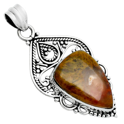 Natural Red Moss Agate Pendant P-1541 SDP157533