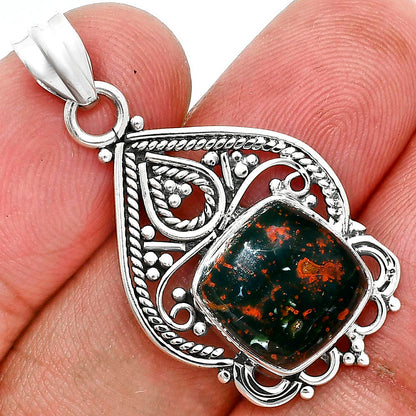 Natural Blood Stone - India Pendant P-1541 SDP157538
