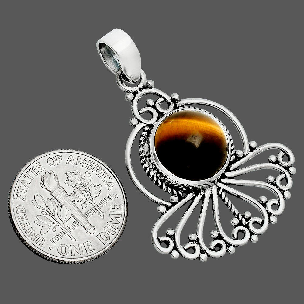 Natural Tiger Eye - Africa Pendant P-1544 SDP157542