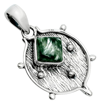 Natural Russian Seraphinite Pendant P-1403 SDP157553
