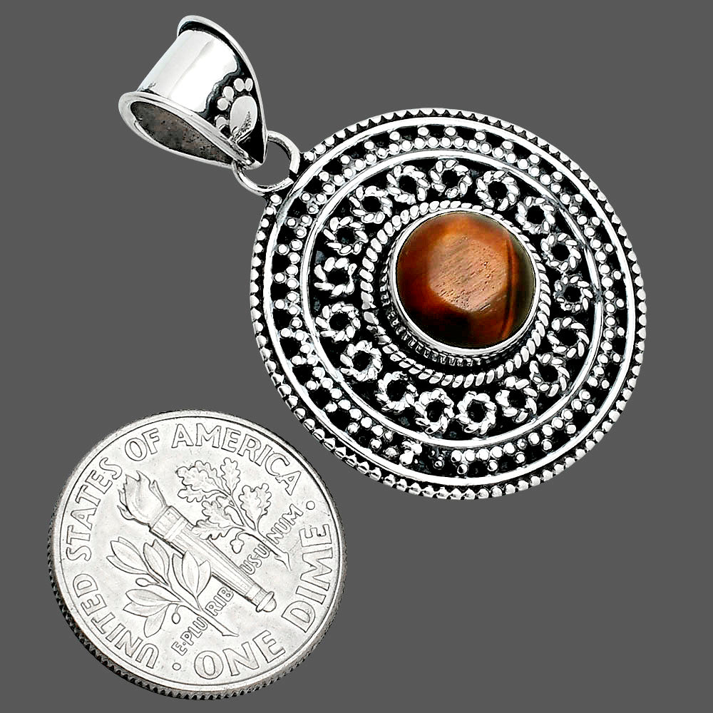 Natural Red Tiger Eye Pendant P-1214 SDP157555