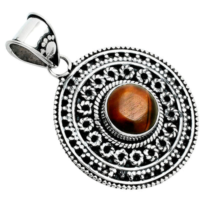 Natural Red Tiger Eye Pendant P-1214 SDP157555