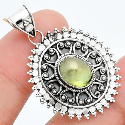 Natural Prehnite Pendant P-1214 SDP157558