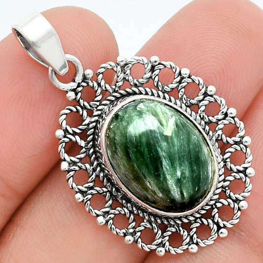 Natural Russian Seraphinite Pendant P-1009 SDP157561