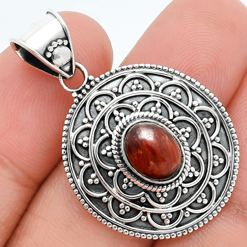 Natural Red Tiger Eye Pendant P-1214 SDP157569