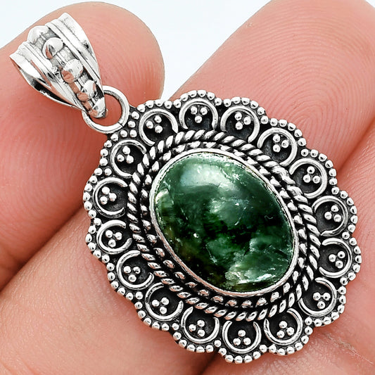 Natural Russian Seraphinite Pendant P-1214 SDP157573