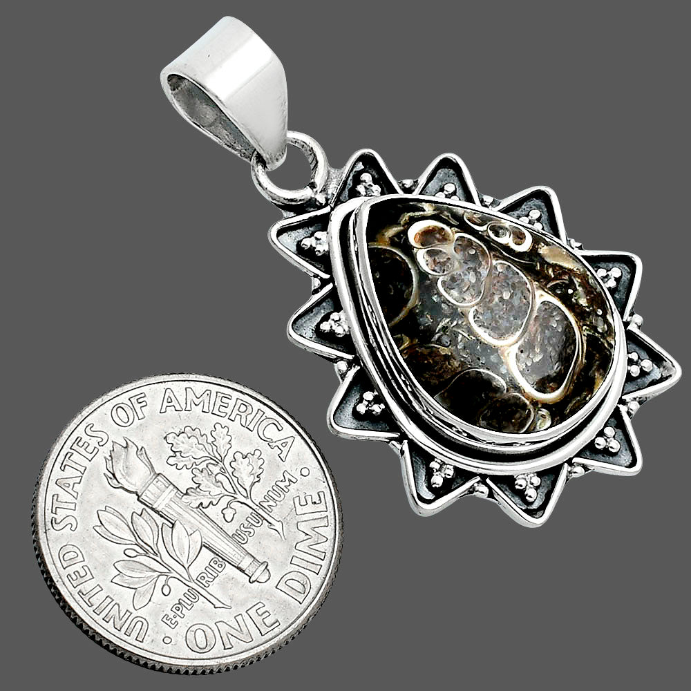 Natural Turtella Jasper - USA Pendant P-1611 SDP157586