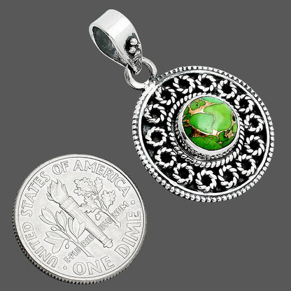 Copper Green Turquoise - Arizona Pendant P-1214 SDP157593