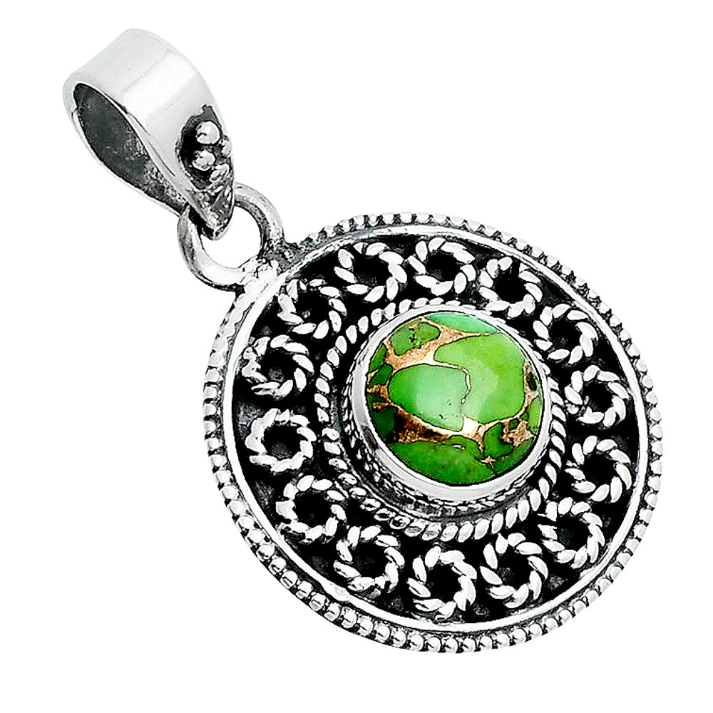 Copper Green Turquoise - Arizona Pendant P-1214 SDP157593