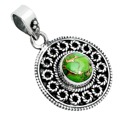 Copper Green Turquoise - Arizona Pendant P-1214 SDP157593