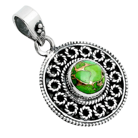 Copper Green Turquoise - Arizona Pendant P-1214 SDP157593