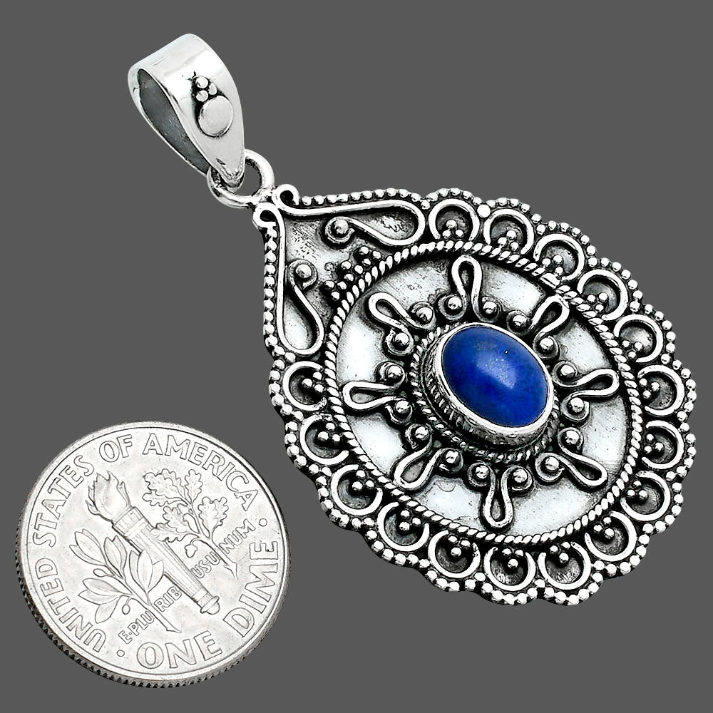 Natural Lapis Lazuli - Afghanistan Pendant P-1214 SDP157608