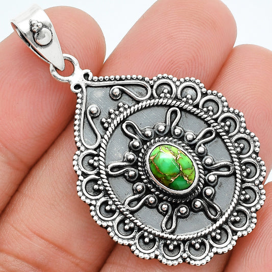 Copper Green Turquoise - Arizona Pendant P-1214 SDP157609