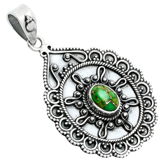 Copper Green Turquoise - Arizona Pendant P-1214 SDP157609