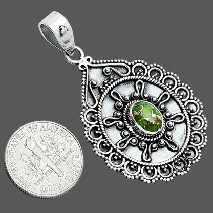 Copper Green Turquoise - Arizona Pendant P-1214 SDP157610