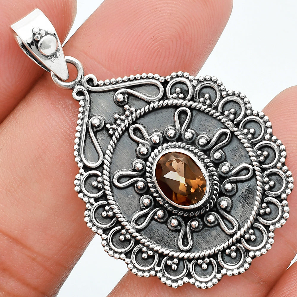 Natural Smoky Quartz - Brazil Pendant P-1214 SDP157611