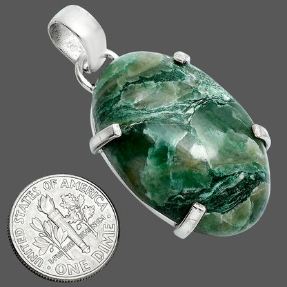 Natural Green Fuchsite Pendant P-1162 SDP157619