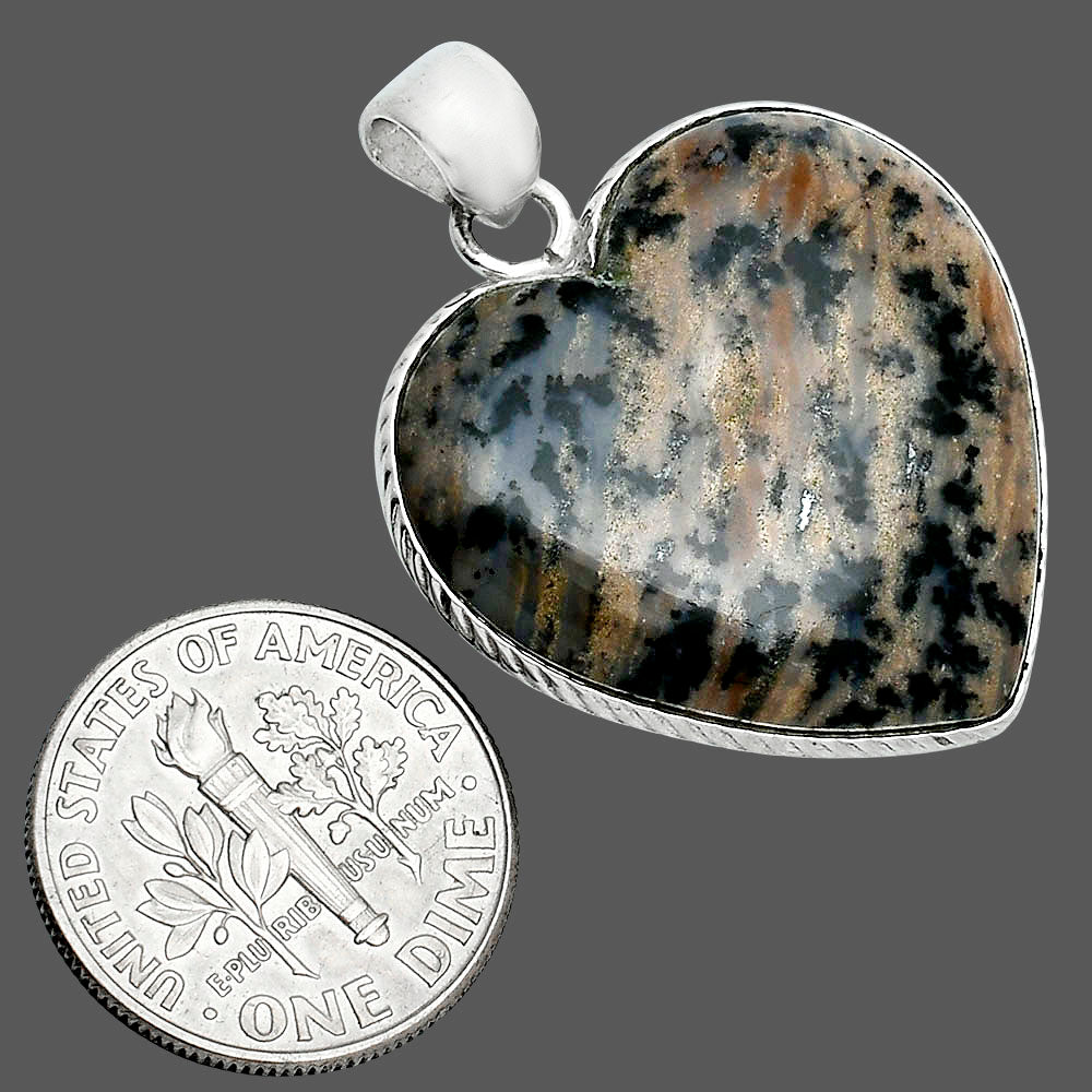 Natural Russian Honey Dendrite Opal Pendant P-1053 SDP157623